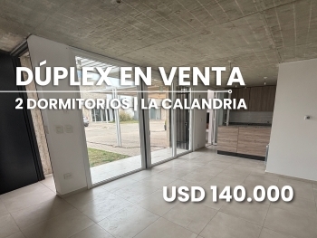D�PLEX EN VENTA LA CALANDRIA 2 DORMITORIOS